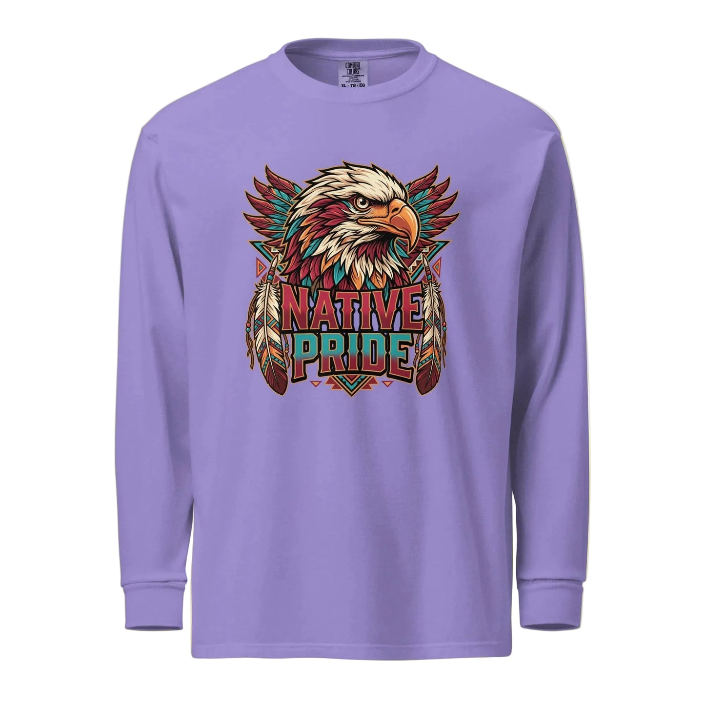 Native Pride Eagle Garment-dyed heavyweight long-sleeve shirt